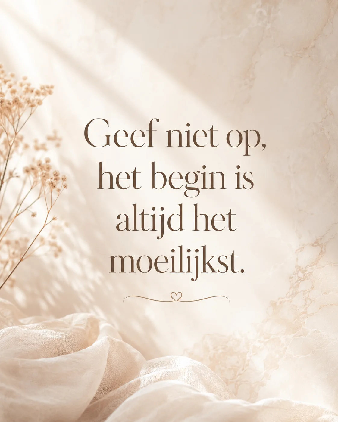 quote het begin is altijd het moeilijkst